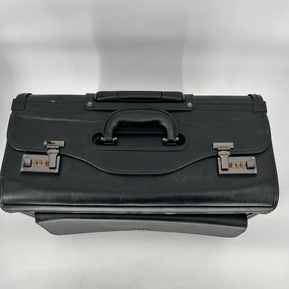 Alpine Swiss 19 Wheeled Briefcase Rolling Case Sales Sample Pilot Lawyer Attache
